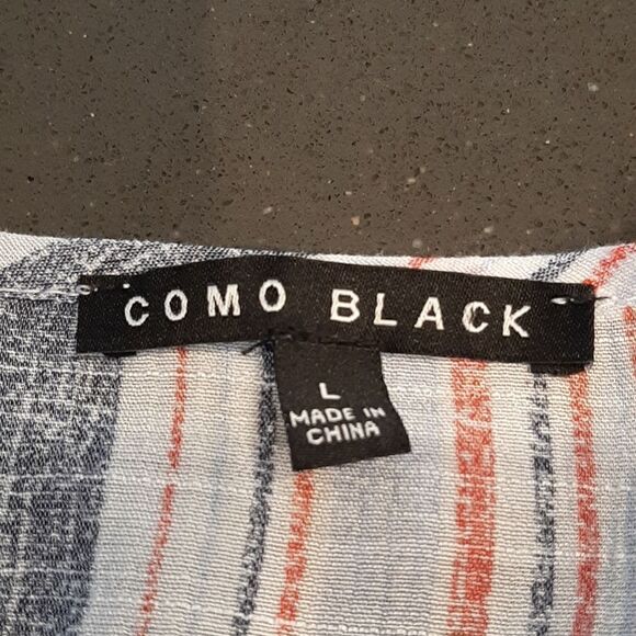 Como Black Open Sleeve Lightweight Top - Picture 5 of 8